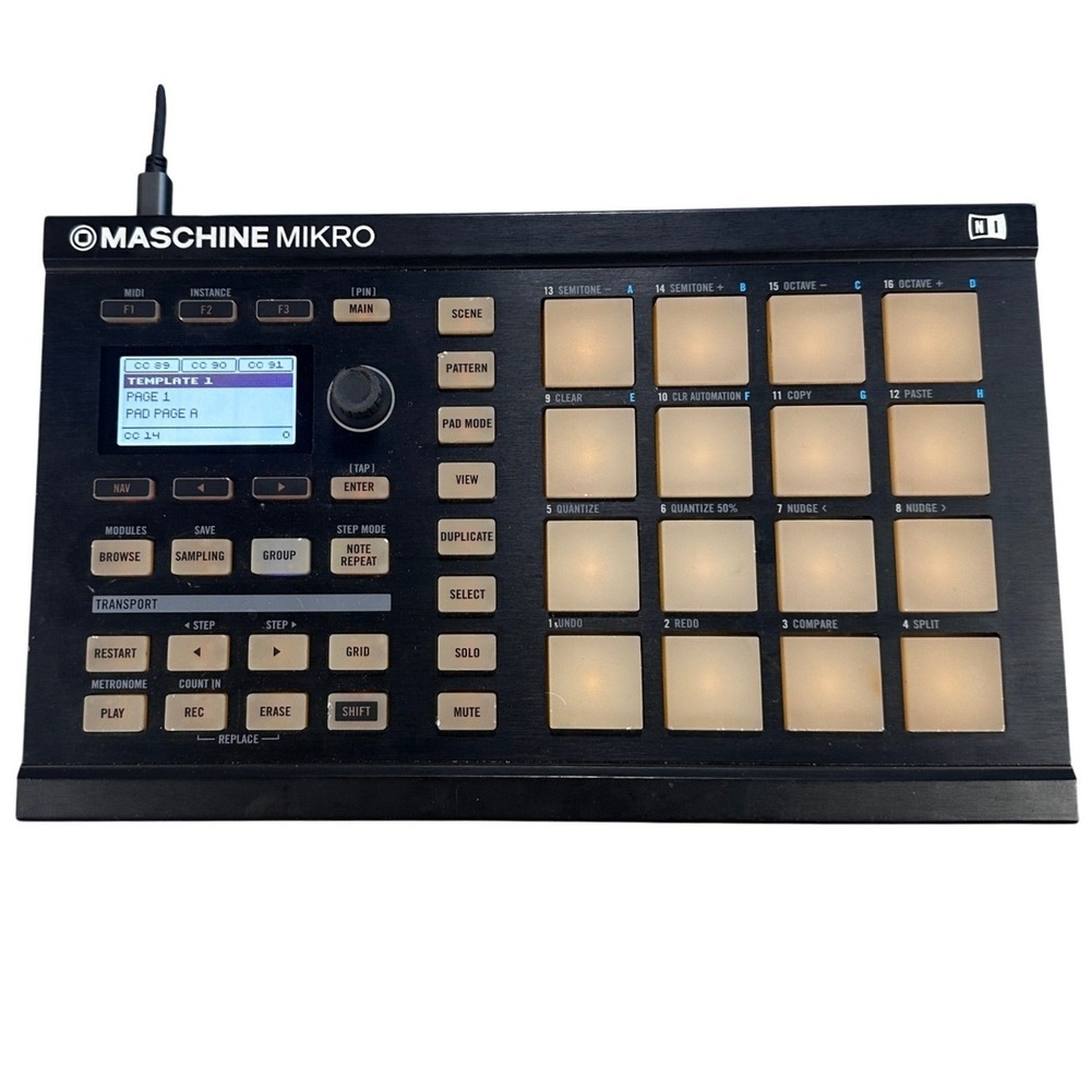 Native Instruments Maschine Mikro MK1 Black Production Studio MIDI Controller